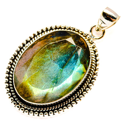 Labradorite Pendants handcrafted by Ana Silver Co - PD28807 - Photo 2