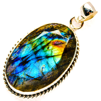 Labradorite Pendants handcrafted by Ana Silver Co - PD28815 - Photo 2