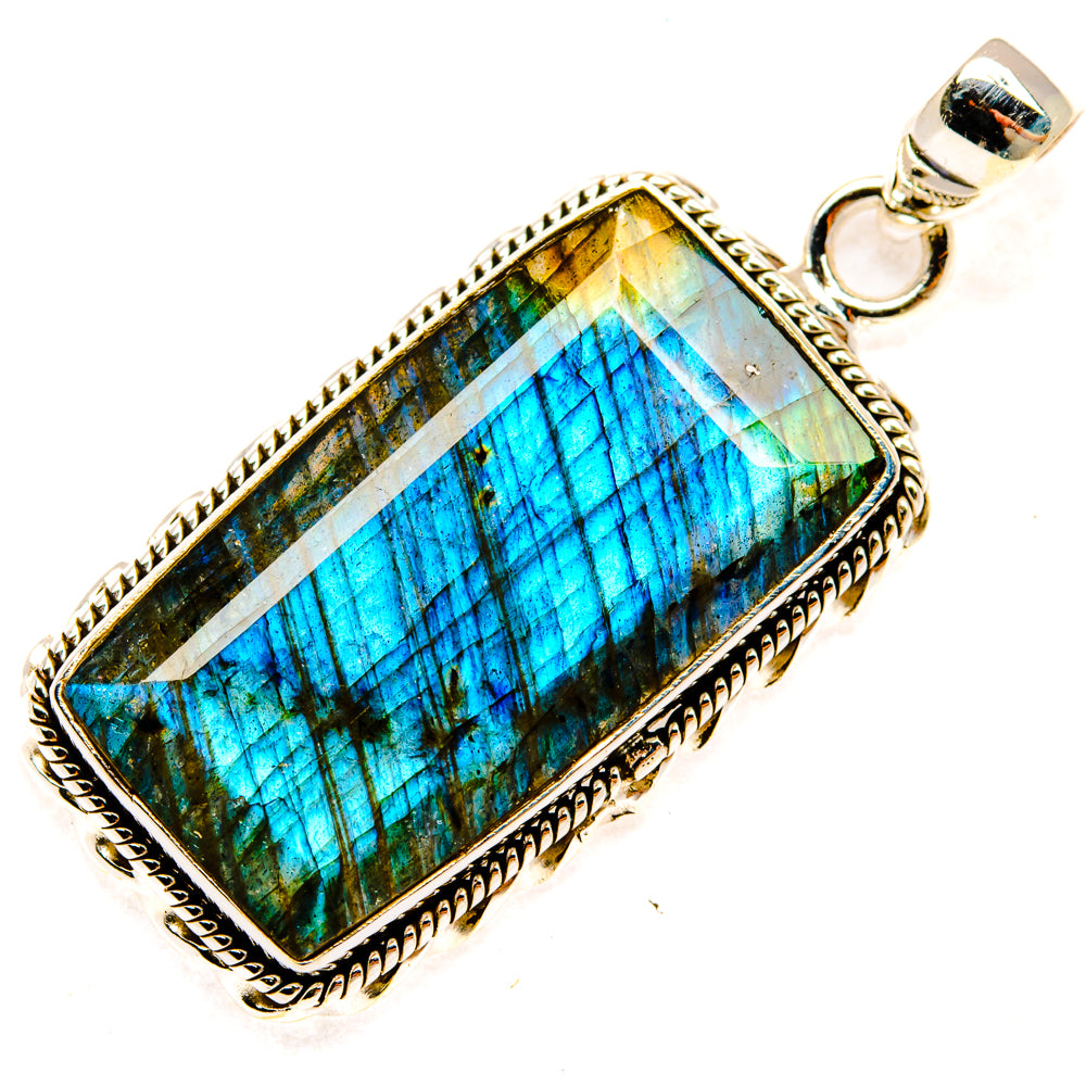 Labradorite Pendants handcrafted by Ana Silver Co - PD28816 - Photo 2
