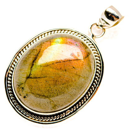 Labradorite Pendants handcrafted by Ana Silver Co - PD28823 - Photo 2