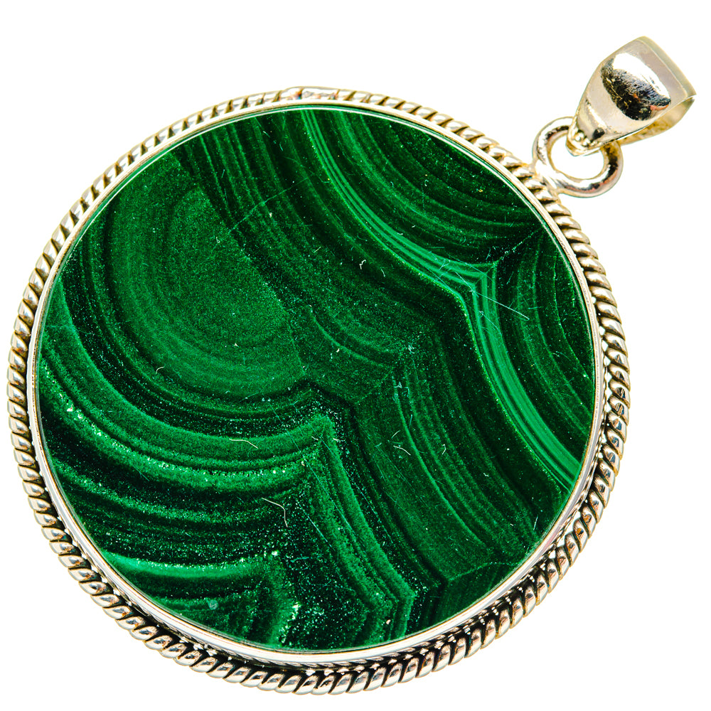 Malachite Pendants handcrafted by Ana Silver Co - PD28832 - Photo 2