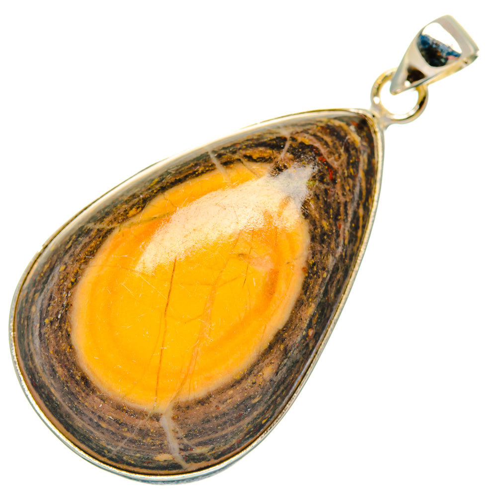 Bumble Bee Jasper Pendants handcrafted by Ana Silver Co - PD28839 - Photo 2