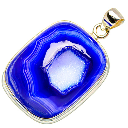 Purple Botswana Agate Pendants handcrafted by Ana Silver Co - PD28865 - Photo 2