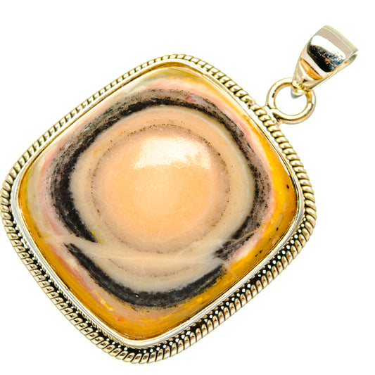 Bumble Bee Jasper Pendants handcrafted by Ana Silver Co - PD28866 - Photo 2