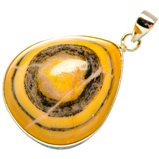 Bumble Bee Jasper Pendants handcrafted by Ana Silver Co - PD28875 - Photo 2