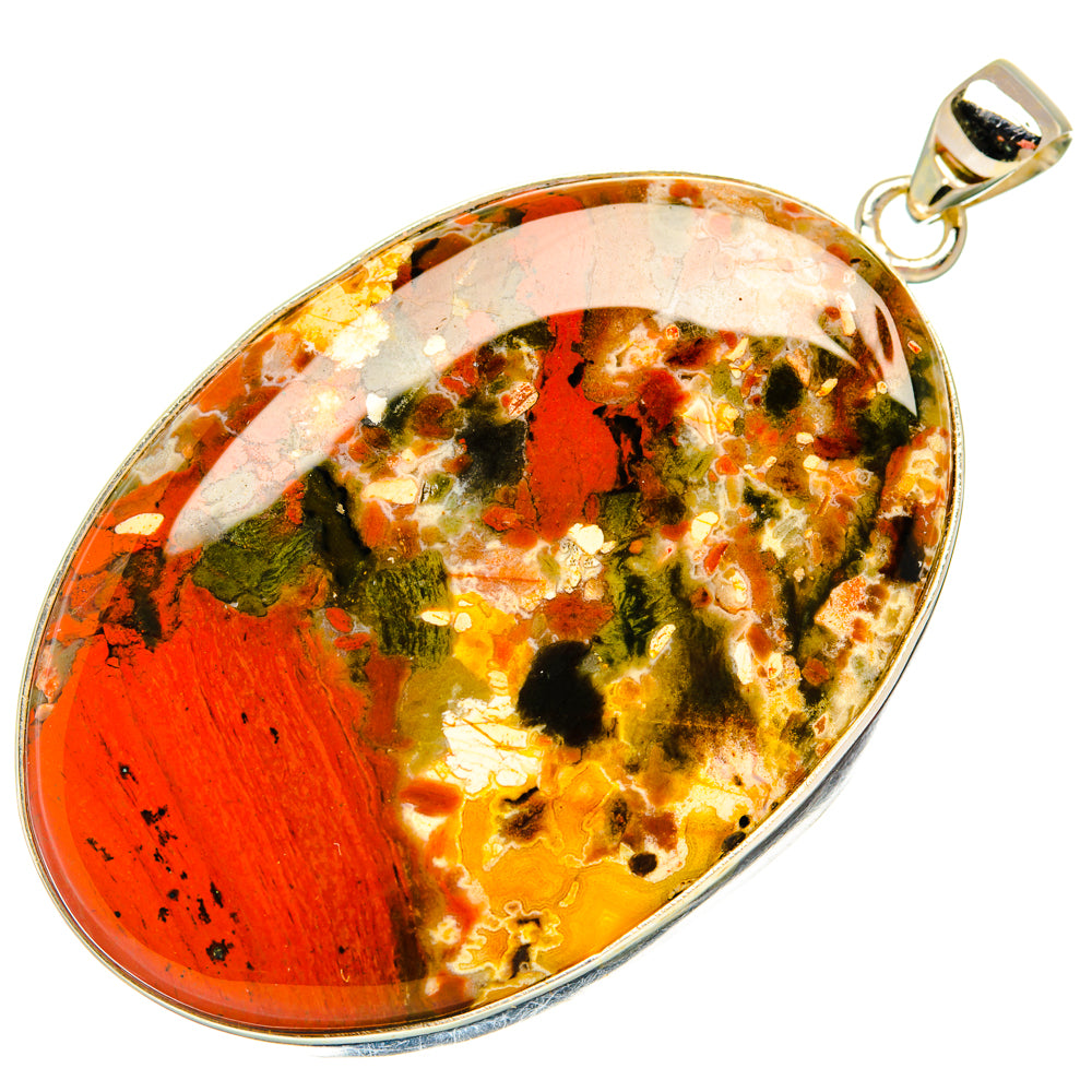 Ocean Jasper Pendants handcrafted by Ana Silver Co - PD28896 - Photo 2