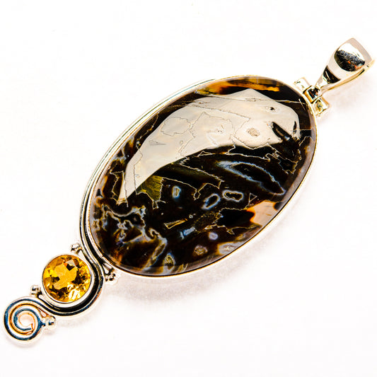 Turkish Tube Agate Pendants handcrafted by Ana Silver Co - PD28900 - Photo 2