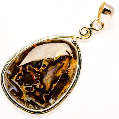 Turkish Tube Agate Pendants handcrafted by Ana Silver Co - PD28908 - Photo 2