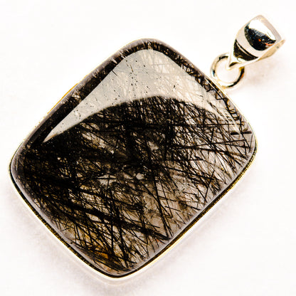 Tourmalinated Quartz Pendants handcrafted by Ana Silver Co - PD28909 - Photo 2