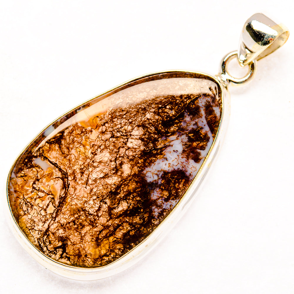 Moss Agate Pendants handcrafted by Ana Silver Co - PD28910 - Photo 2