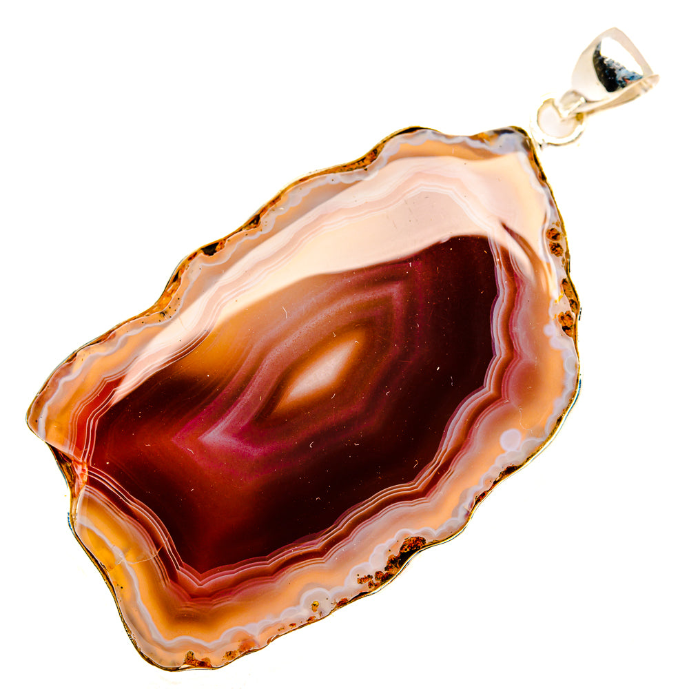 Botswana Agate Pendants handcrafted by Ana Silver Co - PD28933 - Photo 2