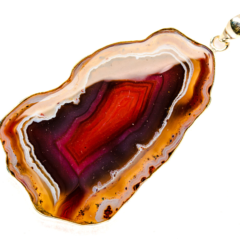 Botswana Agate Pendants handcrafted by Ana Silver Co - PD28934 - Photo 2