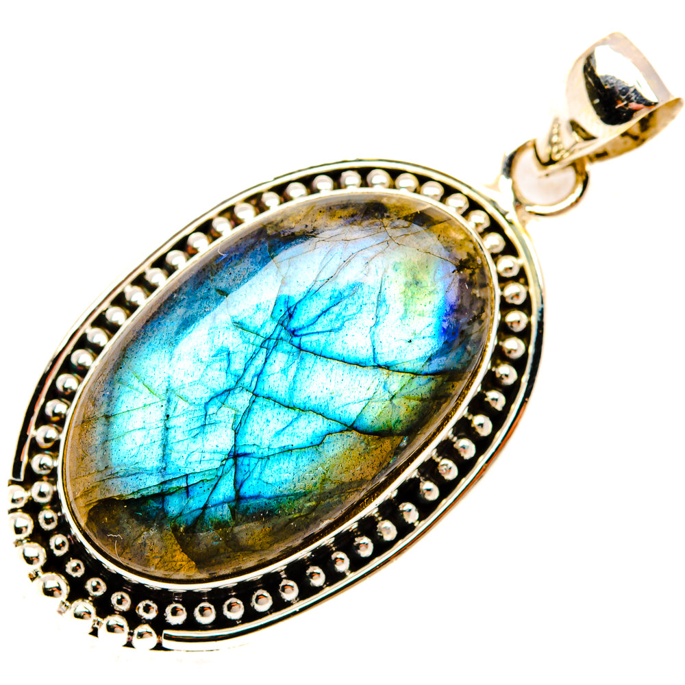 Labradorite Pendants handcrafted by Ana Silver Co - PD28945 - Photo 2