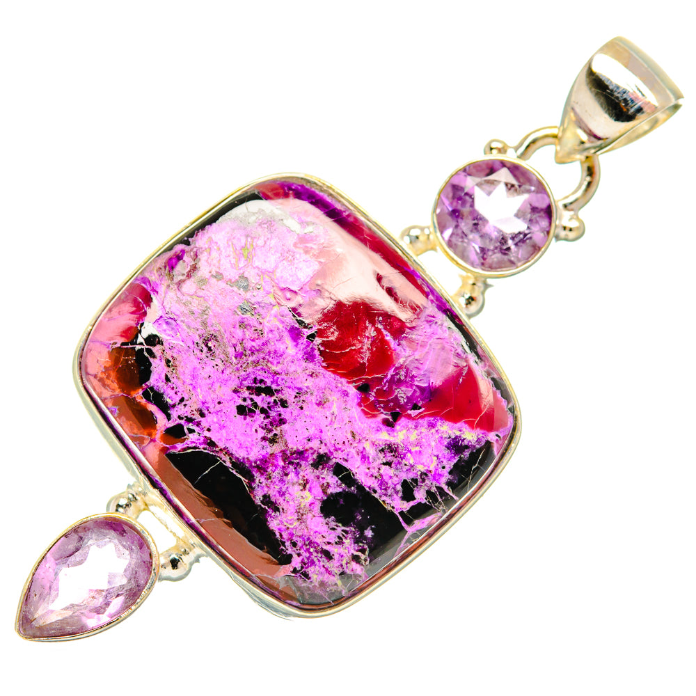 Sugilite, Amethyst Pendants handcrafted by Ana Silver Co - PD29027 - Photo 2