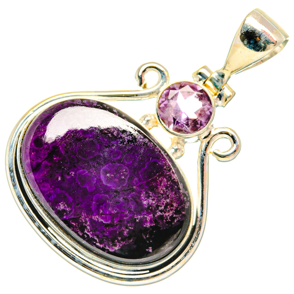 Sugilite, Amethyst Pendants handcrafted by Ana Silver Co - PD29030 - Photo 2