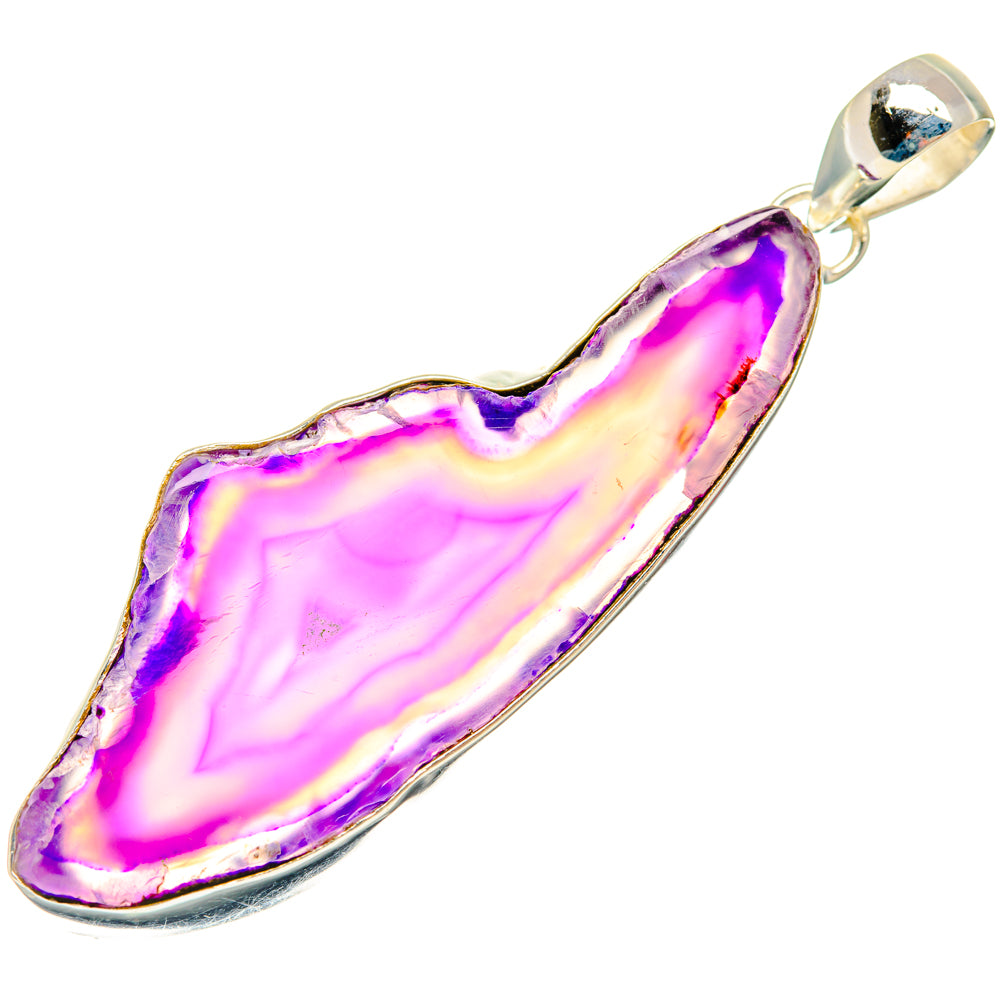 Purple Geode Slice Pendants handcrafted by Ana Silver Co - PD29037 - Photo 2