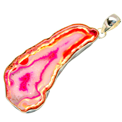 Pink Geode Slice Pendants handcrafted by Ana Silver Co - PD29058 - Photo 2