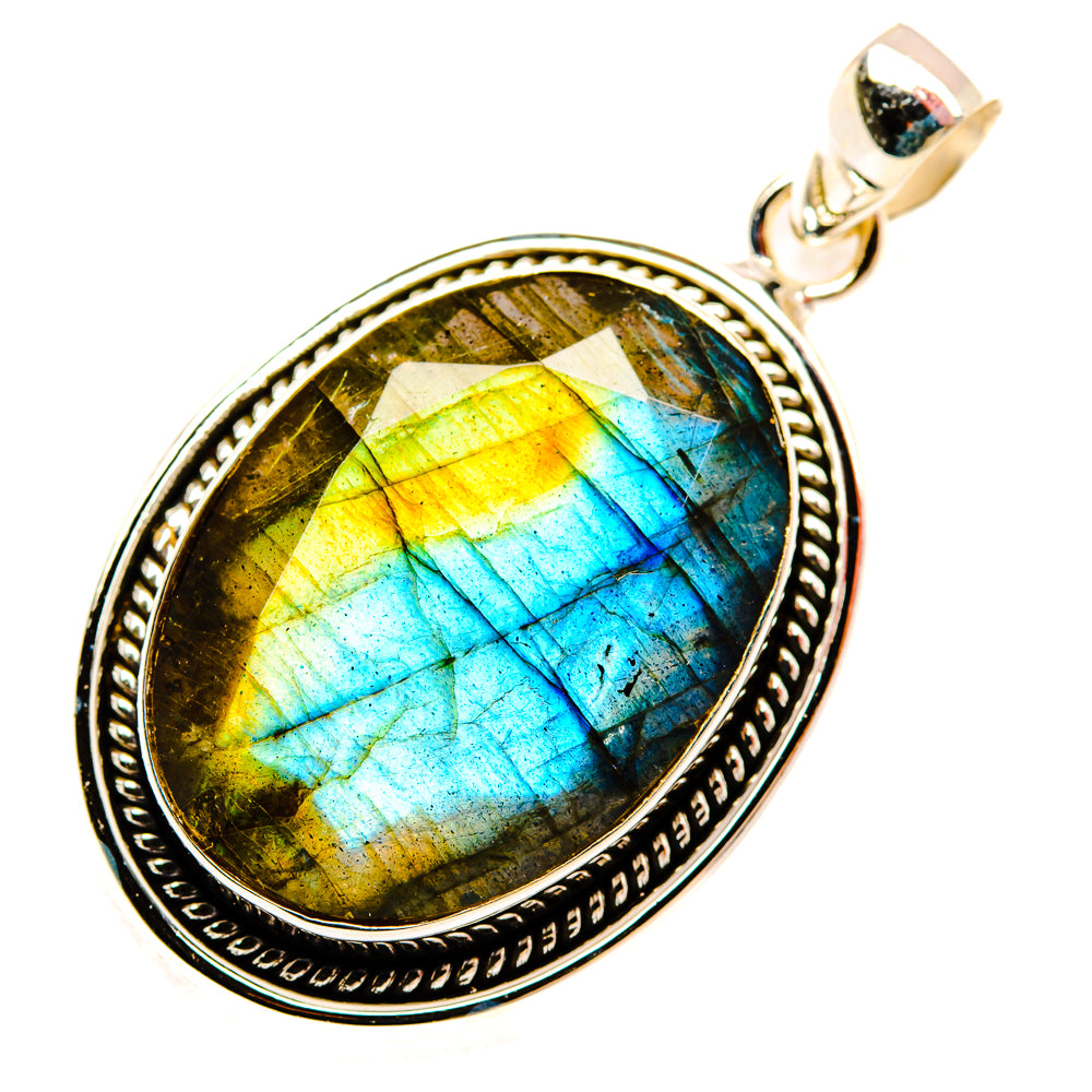 Labradorite Pendants handcrafted by Ana Silver Co - PD29091 - Photo 2