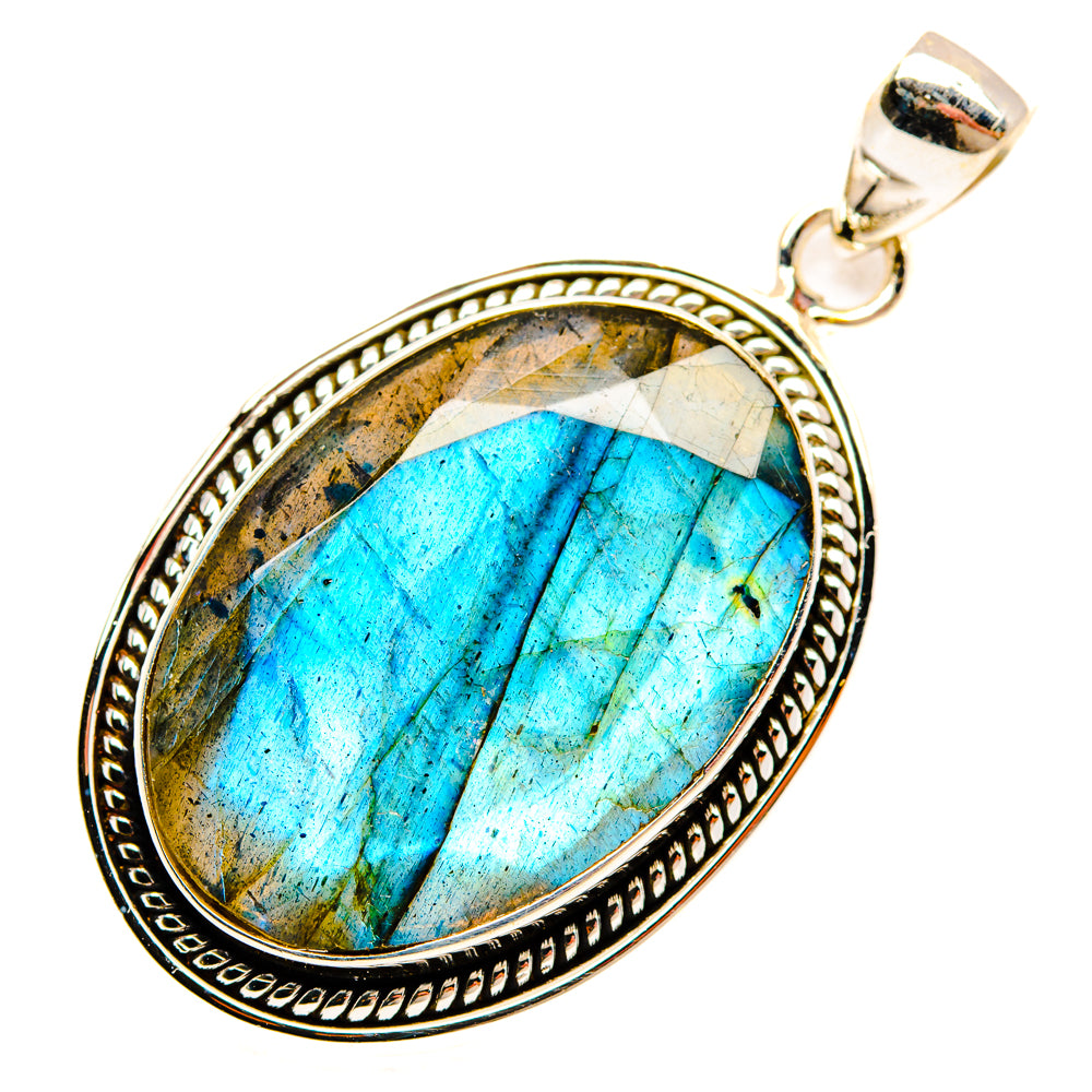 Labradorite Pendants handcrafted by Ana Silver Co - PD29099 - Photo 2