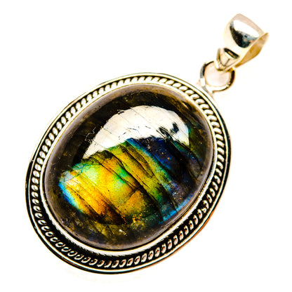 Labradorite Pendants handcrafted by Ana Silver Co - PD29106 - Photo 2