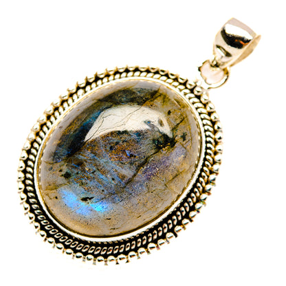 Labradorite Pendants handcrafted by Ana Silver Co - PD29107 - Photo 2