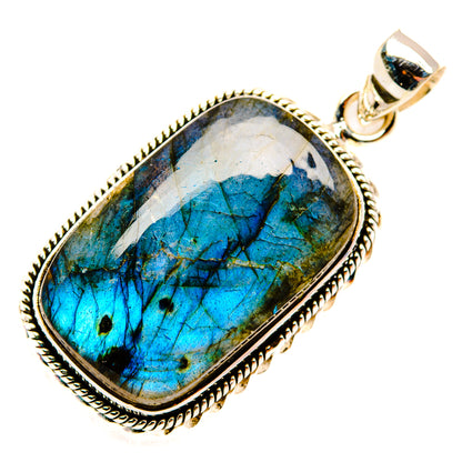 Labradorite Pendants handcrafted by Ana Silver Co - PD29111 - Photo 2
