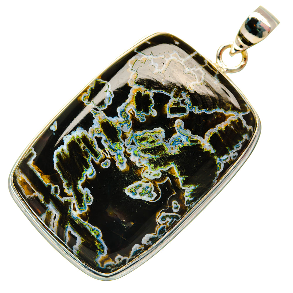 Turkish Tube Agate Pendants handcrafted by Ana Silver Co - PD29140 - Photo 2