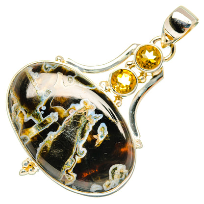 Turkish Tube Agate Pendants handcrafted by Ana Silver Co - PD29152 - Photo 2