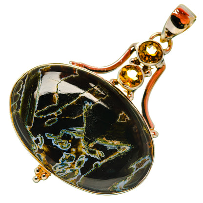 Turkish Tube Agate Pendants handcrafted by Ana Silver Co - PD29153 - Photo 2