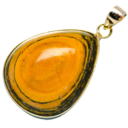 Bumble Bee Jasper Pendants handcrafted by Ana Silver Co - PD29157 - Photo 2
