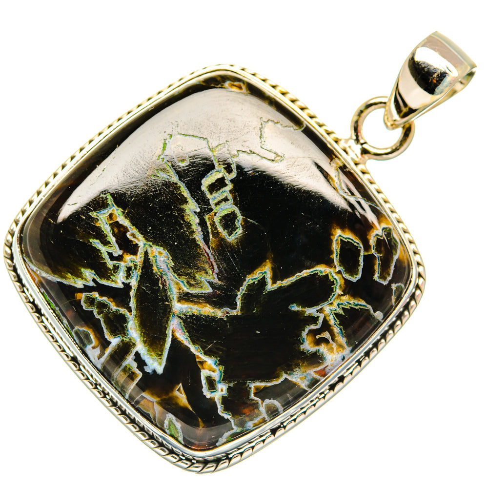 Turkish Tube Agate Pendants handcrafted by Ana Silver Co - PD29160 - Photo 2