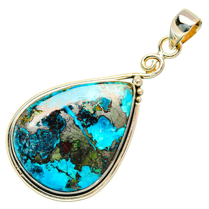 Shattuckite Pendants handcrafted by Ana Silver Co - PD29162 - Photo 2
