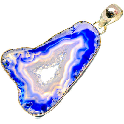Purple Geode Slice Pendants handcrafted by Ana Silver Co - PD29177 - Photo 2