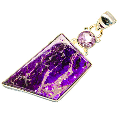 Purple Agate Pendants handcrafted by Ana Silver Co - PD29223 - Photo 2