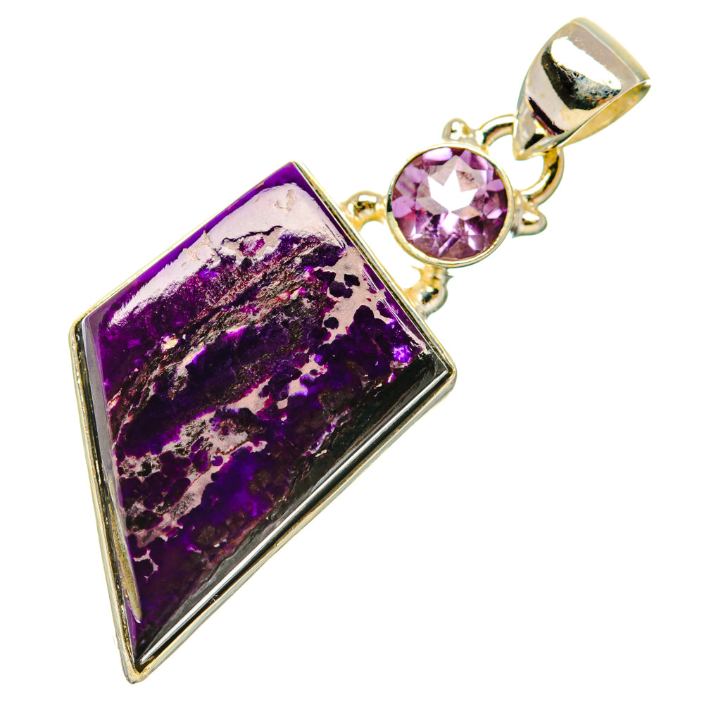Purple Agate Pendants handcrafted by Ana Silver Co - PD29224 - Photo 2