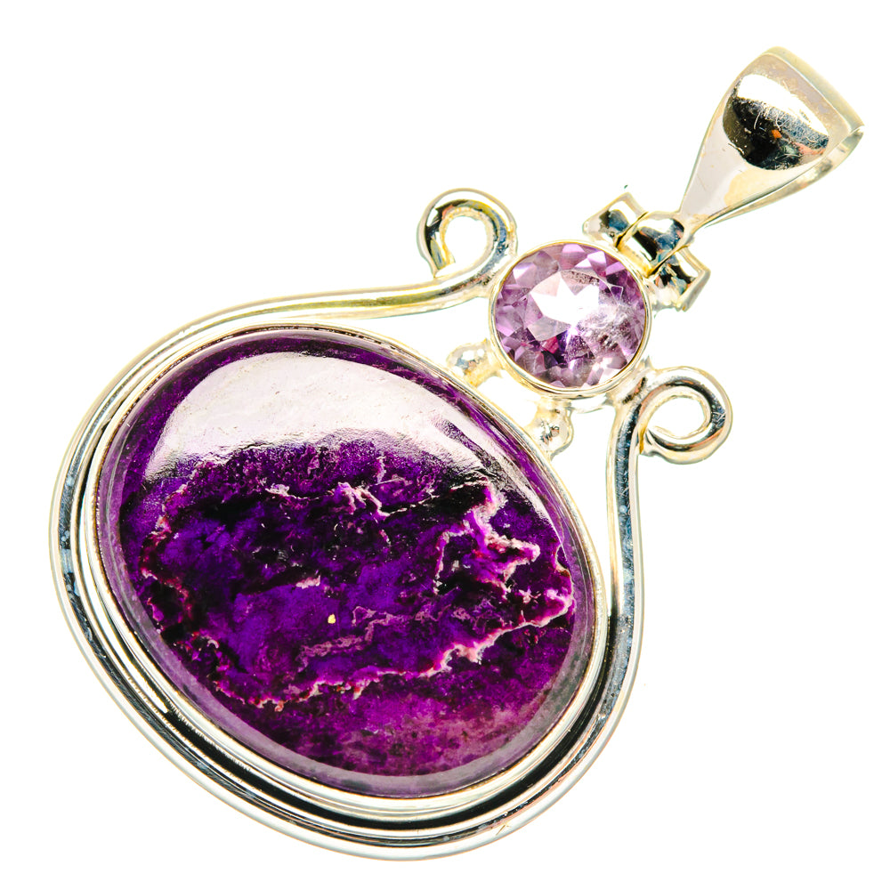 Purple Agate Pendants handcrafted by Ana Silver Co - PD29227 - Photo 2