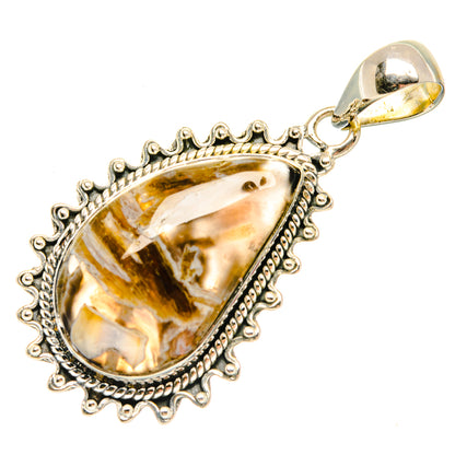 Turkish Tube Agate Pendants handcrafted by Ana Silver Co - PD29245 - Photo 2