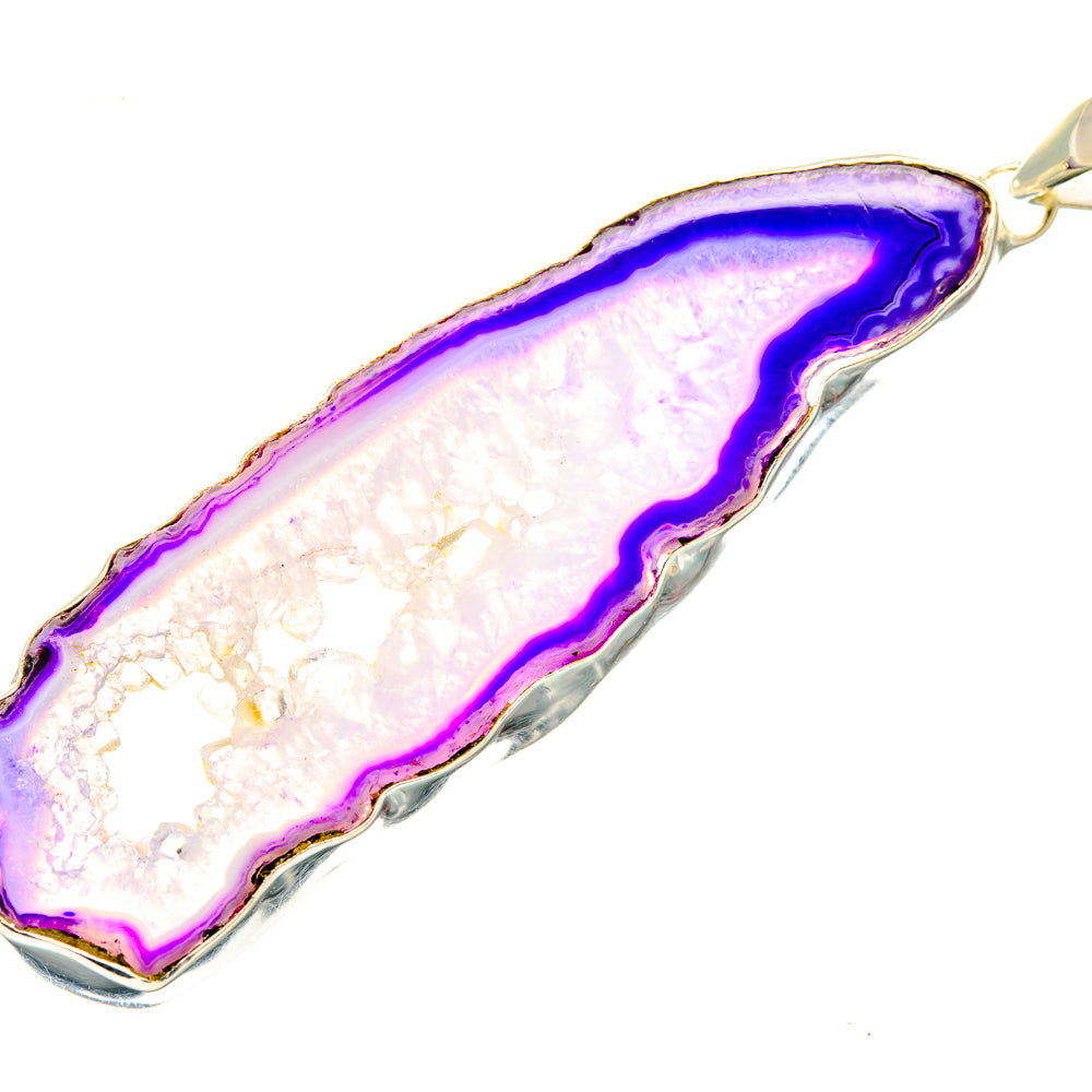 Purple Geode Slice Pendants handcrafted by Ana Silver Co - PD29266 - Photo 2