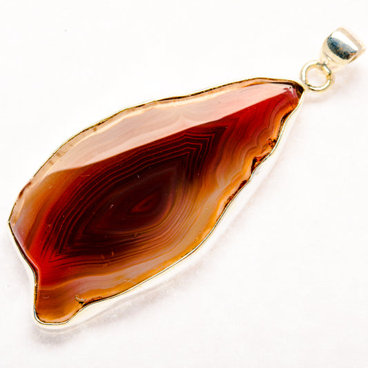 Red Botswana Agate Pendants handcrafted by Ana Silver Co - PD29272 - Photo 2