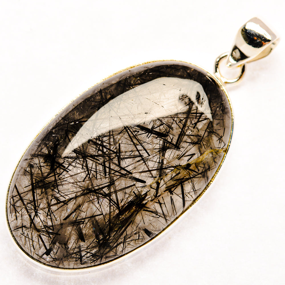Tourmalinated Quartz Pendants handcrafted by Ana Silver Co - PD29279 - Photo 2