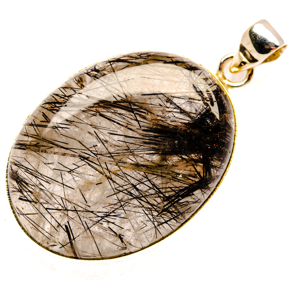 Tourmalinated Quartz Pendants handcrafted by Ana Silver Co - PD29286 - Photo 2