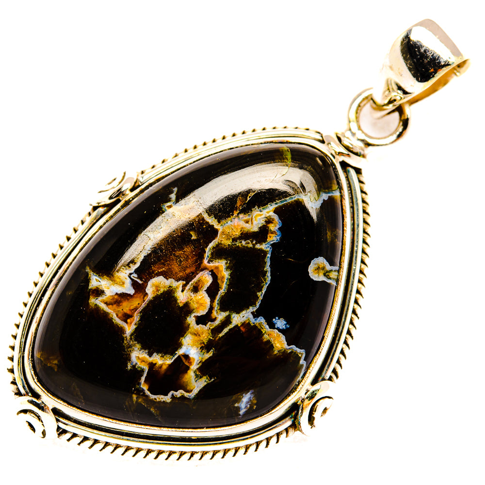 Turkish Tube Agate Pendants handcrafted by Ana Silver Co - PD29289 - Photo 2