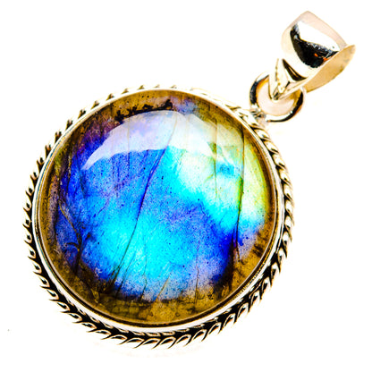 Labradorite Pendants handcrafted by Ana Silver Co - PD29322 - Photo 2