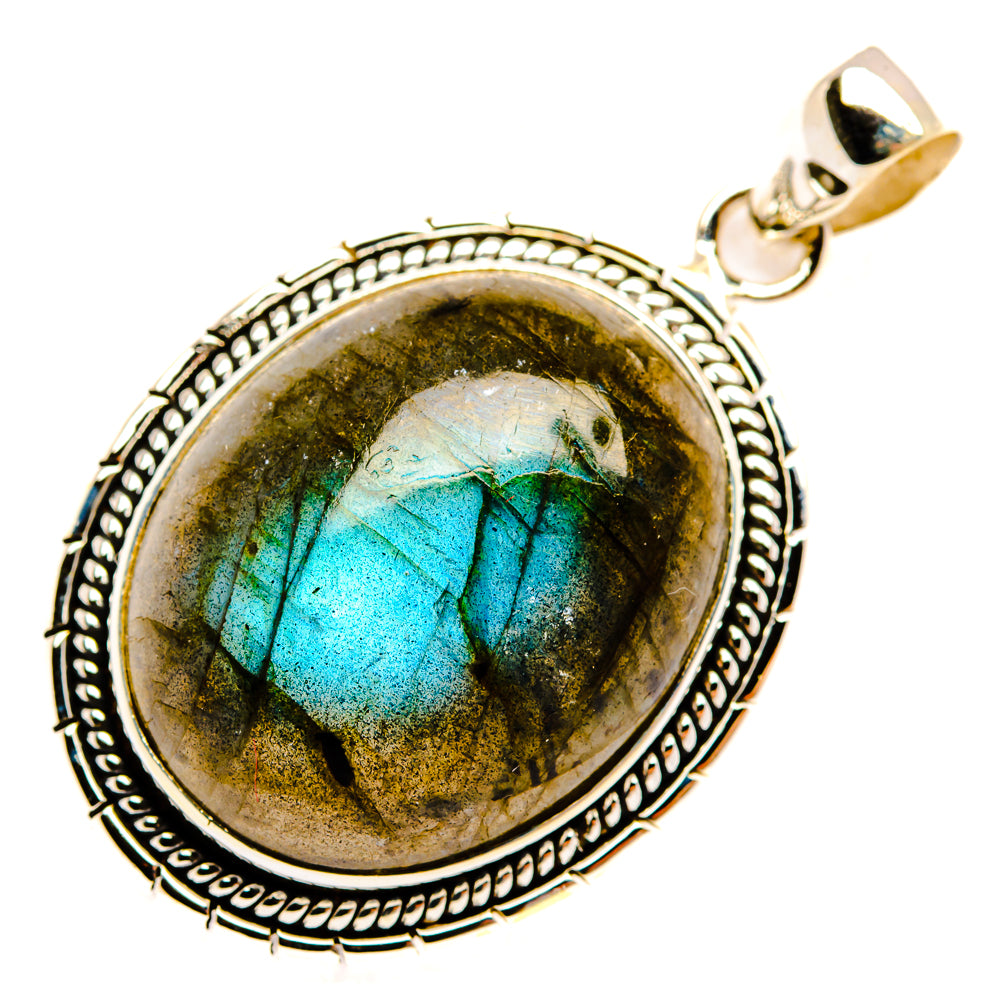 Labradorite Pendants handcrafted by Ana Silver Co - PD29331 - Photo 2