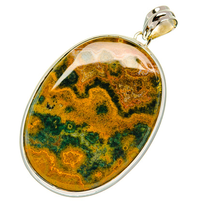 Ocean Jasper Pendants handcrafted by Ana Silver Co - PD29369 - Photo 2