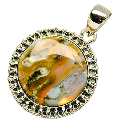 Ocean Jasper Pendants handcrafted by Ana Silver Co - PD29376 - Photo 2