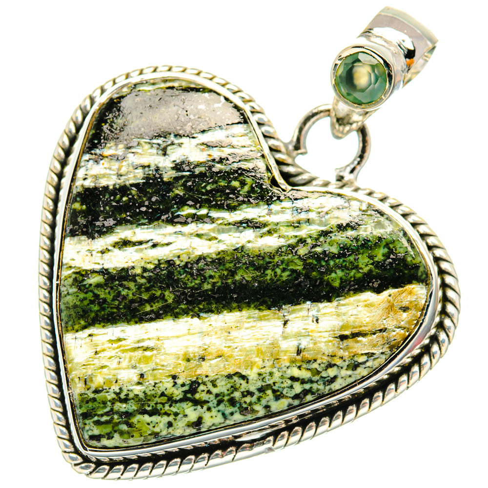 Green Swiss Opal Pendants handcrafted by Ana Silver Co - PD29382 - Photo 2