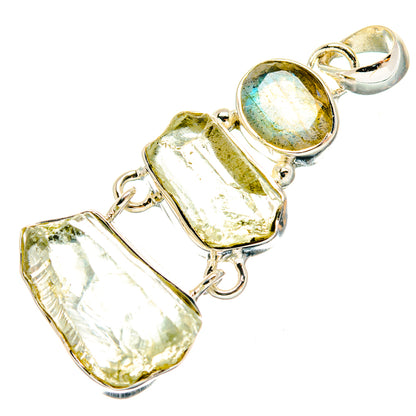Green Amethyst Pendants handcrafted by Ana Silver Co - PD29386 - Photo 2