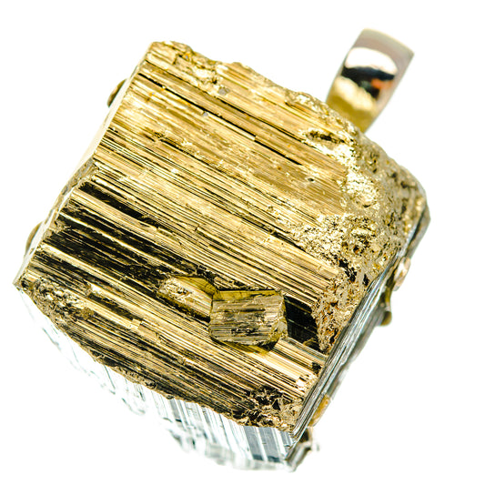 Pyrite Pendants handcrafted by Ana Silver Co - PD29401 - Photo 2