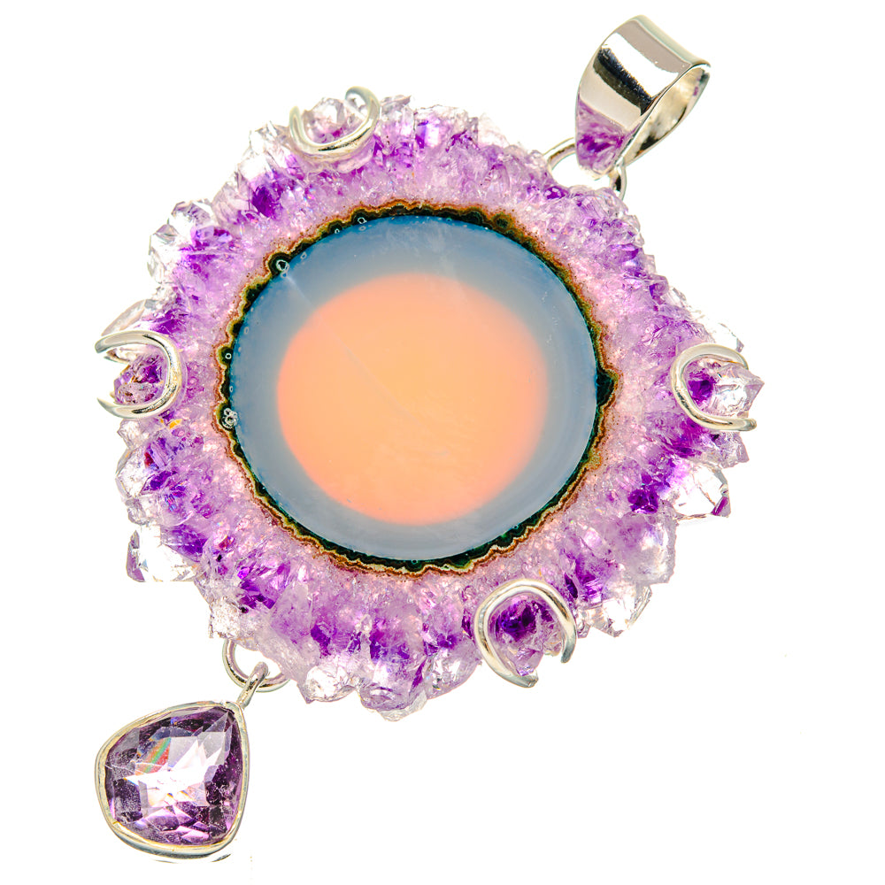 Amethyst Solar Quartz Pendants handcrafted by Ana Silver Co - PD29402 - Photo 2